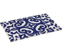 Excelsa Maioliche Entrance Mat, Coconut Fibre, Blue, 40 x 60 cm