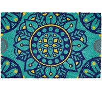 Excelsa Mandala Mediterranean Entrance Mat, Coconut Fibre, Multicoloured, 40 x 60 cm