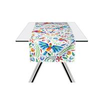 Excelsa Mexican Flowers 100% Cotton Table Runner, Multi-Colour, 45 x 140 cm
