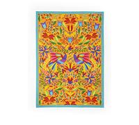 Excelsa Mexican Flowers Kitchen Towel 100% Cotton 70 x 50 cm with Hole