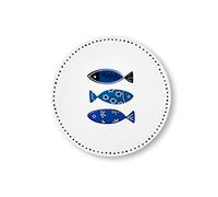 Excelsa Ocean Trivet, Dolomite ceramic and cork, Cm. 16 x 16