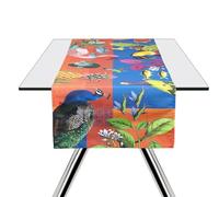 Excelsa Rhapsody Table Runner, 60% Cotton, 40% Polyester, 45 x 140 cm, Multi-Colour