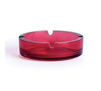 Excelsa Round Ashtray 10.5 cm Glass Red