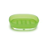 Excelsa Soap Dish, Polystyrol, Green, 15.7 x 11 x 4 cm