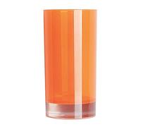 Excelsa Toothbrush Tumbler, Polystyrol, Orange, 6.3 x 6.3 x 13 cm