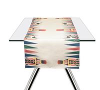 Excelsa Vintage Christmas Table Runner, 60% Cotton, 40% Polyester, 45 x 140 cm, Nutcracker Christmas Decoration