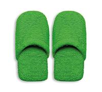 Excelsa Women's Warm Bath Slippers, Sponge, Green, 27.5 x 11 x 3 cm