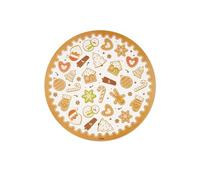 Excelsa Wonderful Ginger Round Placemats - Set of 2 - Diameter 38cm