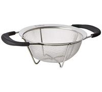 ExcelSteel 205 with Santoprene Handles and Resting Feet Heavy Gauge Mesh Colander, Stainless Steel