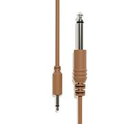 ExcelValley - 1-Pack - Mono Patch Cables - TS 3.5mm to 6.35mm Eurorack Synth [Brown - 20cm 8"]