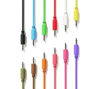 ExcelValley - 12-Pack - Mono Modular Patch Cables - TS 3.5mm 1/8" Eurorack Synthesizer [200 cm - 79"]