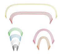 ExcelValley - 30-Pack - Mono Modular Patch Cables TS 3.5mm 1/8 inch Eurorack Synthesizer [30A-Pack]