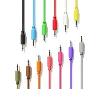 ExcelValley - Mono Modular Patch Cables TS 3.5mm 1/8 inch Eurorack Synthesizer [13-Pack | 20 cm - 8"]