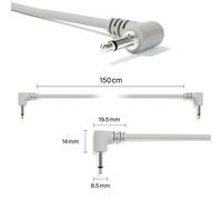 ExcelValley - Right Angle Mono Modular Patch Cables - 3.5mm 1/8" Eurorack [13-Pack] Synthesizer