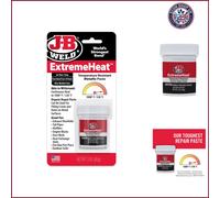 J-B Weld 37901 2 Pack 3 oz. Extreme Heat Temperature Resistant Metallic Paste