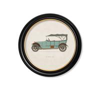 Exceptional Art 1914 ARGYLL 15/30 in Round Frame - 70 x 70cm - Oxford Round