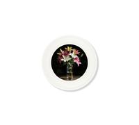 Exceptional Art Blush Lilies After Dark - Oxford Strong White round frame - Lilies After Dark - 44 x 44 cm