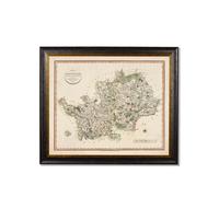 Exceptional Art c.1806 County Maps of England - 84 x 70cm - Black - Hertfordshire