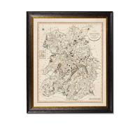 Exceptional Art c.1806 County Maps of England - 84 x 70cm - Black - Shropshire