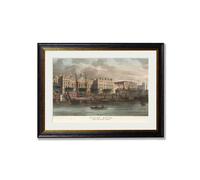 Exceptional Art c.1808 Custom House from the River Thames - 95 x 135cm - Oxford