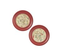 Exceptional Art c.1820 Map of Constellations - Round Frame Red - 44 x 44cm - Red - Set of 2