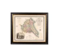Exceptional Art c.1830 County Maps of England - 70 x 84cm - Black - East Riding