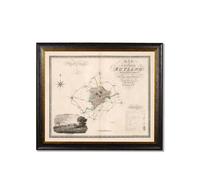 Exceptional Art c.1830 County Maps of England - 70 x 84cm - Black - Rutland
