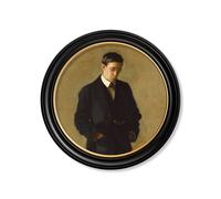 Exceptional Art c.1900 The Thinker - Thomas Eakins - Round Frame - 96 x 96 cm - Oxford Round