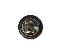 Exceptional Art c.1900's George Bellows' Boxers - Round Frame - 44 x 44cm - Black - Boxers 1