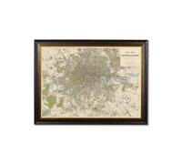 Exceptional Art c.1905 County Map of London - 50 x 70cm - Oxford