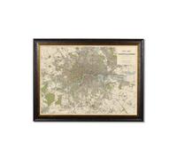 Exceptional Art c.1905 County Map of London - 95 x 130cm - Oxford