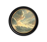 Exceptional Art c1700's Study of Clouds by Simon Denis - Round Frame - 96 x 96cm - Oxford Round