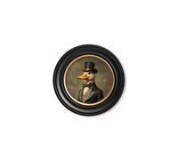 Exceptional Art Captain Quackmore - Oxford round frame - 44 x 44cm - Oxford Round