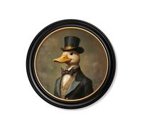 Exceptional Art Captain Quackmore - Oxford round frame - 96 x 96cm - Oxford Round