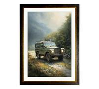 Exceptional Art Country Track Defender - Oxford Slim frame - Country Track Defender Green - 70 x 95cm (A1)