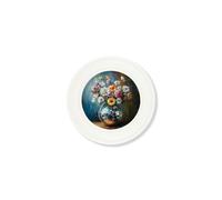 Exceptional Art Disco Bloom Wildflowers - Oxford Strong White round frame - Disco Wildflowers - 44 x 44 cm