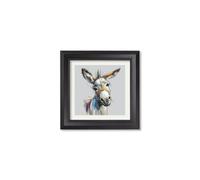 Exceptional Art Donkey Jack & Jennet Cosy Sketch - Black Hurstwood square frame - Donkey Jennet - 44 x 44 cm - Black Hurstwood Square