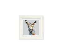 Exceptional Art Donkey Jack & Jennet Cosy Sketch - Cream Hurstwood square frame - Donkey Jack - 44 x 44 cm - Cream Hurstwood Square