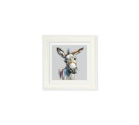 Exceptional Art Donkey Jack & Jennet Cosy Sketch - Cream Hurstwood square frame - Donkey Jennet - 44 x 44 cm - Cream Hurstwood Square