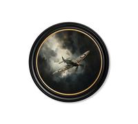 Exceptional Art Fighting Jets - 70 x 70cm - Oxford Round - Spitfire