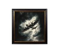 Exceptional Art Fighting Jets Square - 70 x 70cm - Oxford Square - Lancaster Bomber