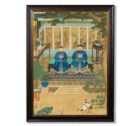 Exceptional Art Imperial Censor and His Wife - 70 x 95cm - Oxford Slim