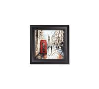 Exceptional Art London Telephone Box - Black Hurstwood square frame - 44 x 44cm