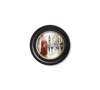 Exceptional Art London Telephone Box - Oxford round frame - 44 x 44cm