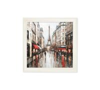 Exceptional Art Paris Eiffel Tower - Cream Hurstwood square frame - 70 x 70cm