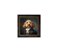 Exceptional Art Sir Barkington - Gentleman Cockapoo Oxford Square Frame - 44 x 44cm