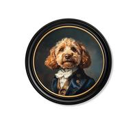 Exceptional Art Sir Barkington - Oxford round frame - 96 x 96cm - Oxford Round