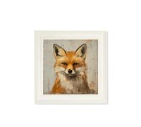 Exceptional Art The Fox & The Hare Square - 44 x 44 cm - Hurstwood Cream - The Fox