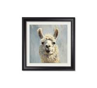 Exceptional Art The Goofy Llama - Black Hurstwood square frame - 96 x 96cm