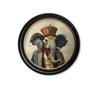 Exceptional Art The Great Elephanto - Oxford round frame - 70 x 70cm - Oxford Round